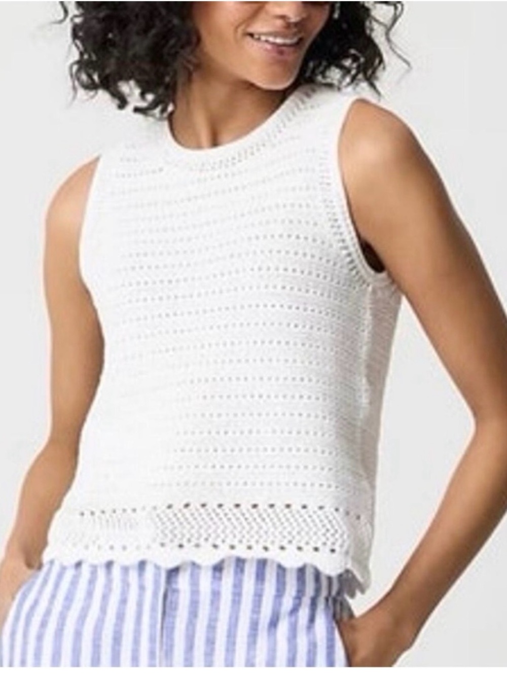 J. Crew Crochet Sweater Tank